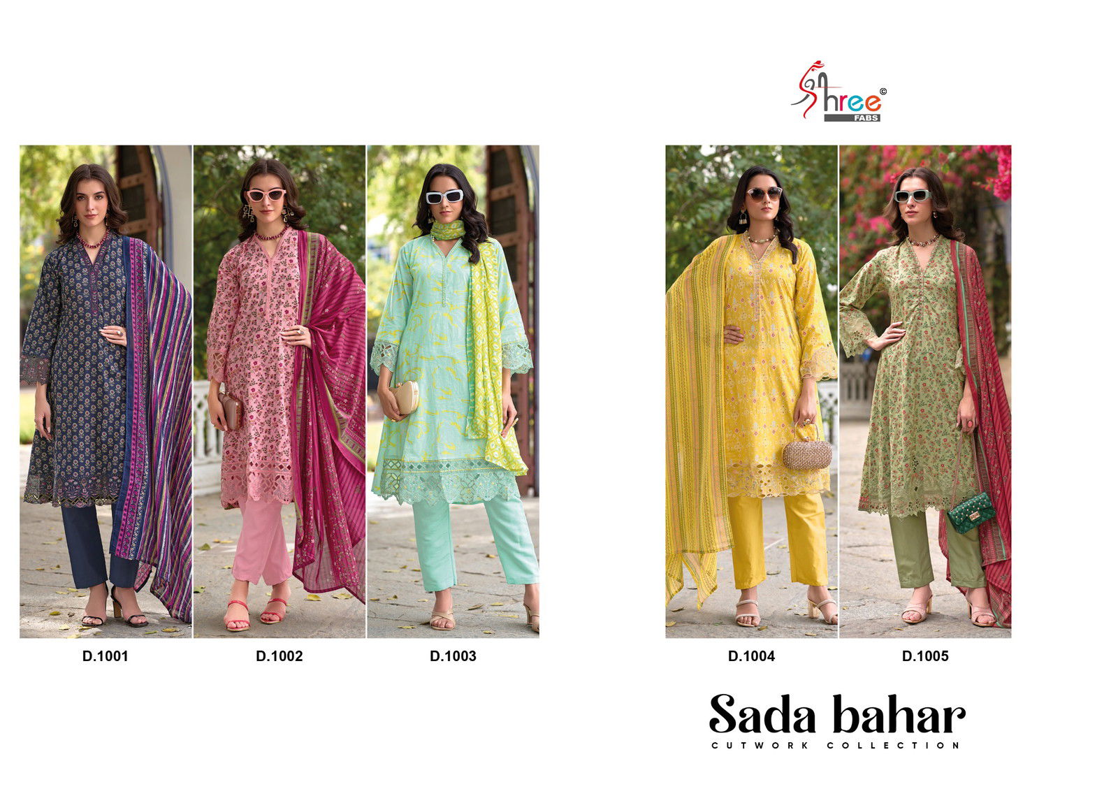  Sada Bahar by Shree  Chiffon Dupatta Pakistani Salwar Suits